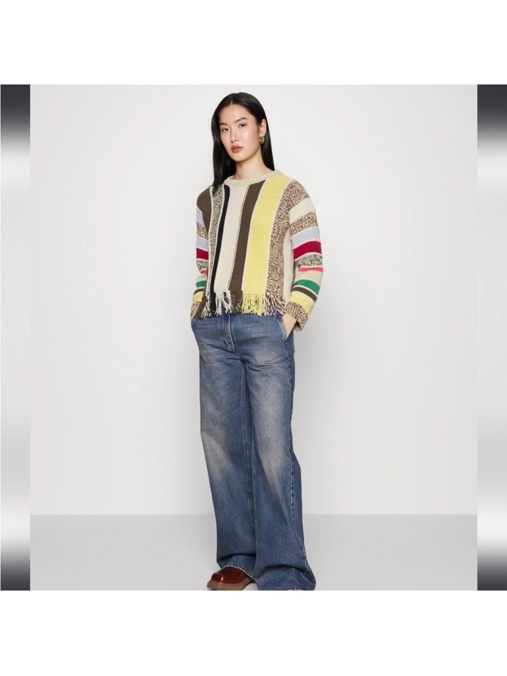 $450 Weekend Max Mara Teulada Crewneck Jumper 100% cotton size small